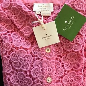 Kate Spade Bloom Flower Lace Top